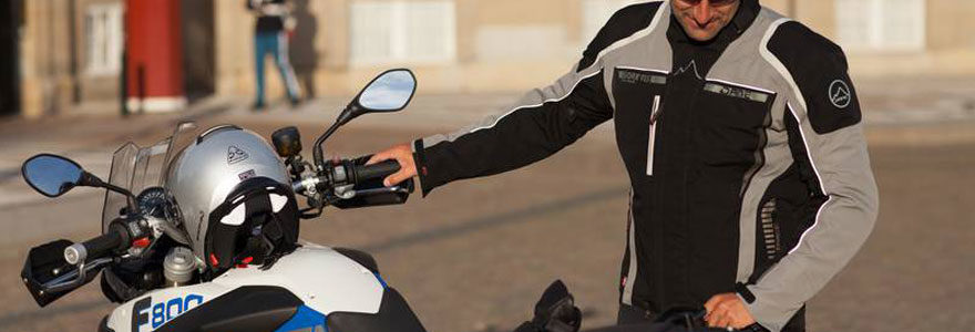 blouson moto textile